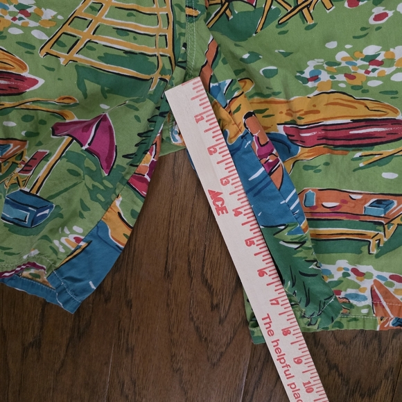 90's Polo Ralph Lauren Beach All-Over Printed Shorts 34 Size - Picture 3 of 6